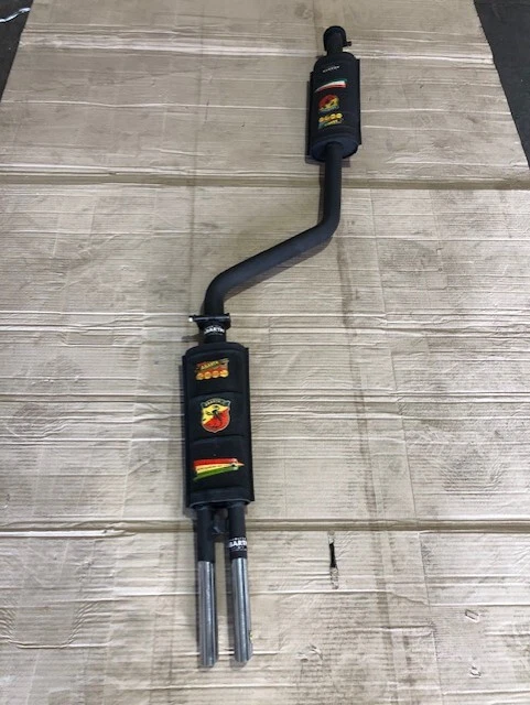 Borgward Isabella, sistema de escape original Abarth 2 piezas (NOS) Foto 1 de 4