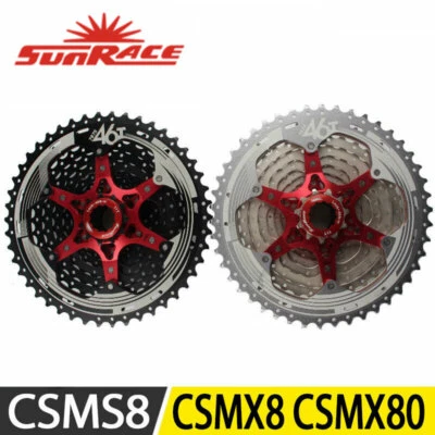 SunRace CSMS8 CSMX8 CSMX80 Cassetta 11 Velocità 11-42 11-46 11-50T MTB Bici Bicicletta - Immagine 1 di 4