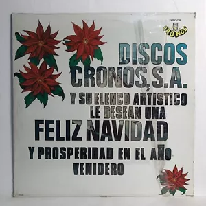 DISCOS CRONOS 1977 Compilation FELIZ NAVIDAD LP Mexican Import Vinyl Record VG++ - Picture 1 of 6