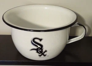Tazón de olla esmaltada de los Medias Blancas de Chicago de las Medias Blancas de la MLB - Imagen 1 de 7
