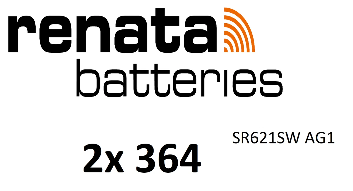 Renata Uhrenbatterie SP 364 – Passend Für SR621SW, SR60, AG1, LR621 (1,55 V, 6,8 Mm Durchmesser)