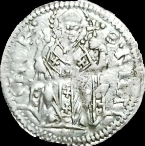 Patriarchy of Aquilea Silver Denaro ND Bertrand (1334-1350) . Italy - Picture 1 of 2