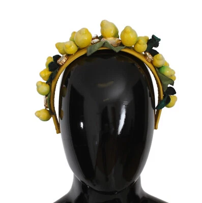 Diadema DOLCE & GABBANA Tiara Amarillo Limones Sicilia Cristal PVP $2000 Foto 1 de 4