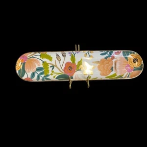 PIER 1 IMPORTS Serving/Tasting Party Appetizer Tray flowers 16.9’x 4” hand wash - Picture 1 of 17