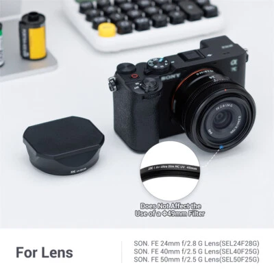 as ALC-SH166 ALC-SH165 Lens Hood for Sony FE 24mm F2.8 G 40mm F2.5 G 50mm F2.5 G - Image 1 of 4