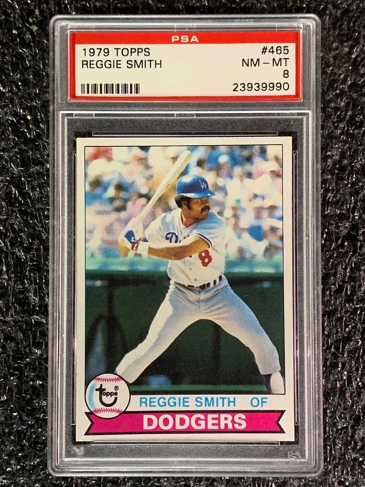 1979 Topps Baseball #465 Reggie Smith PSA 8 - Image 1 of 2