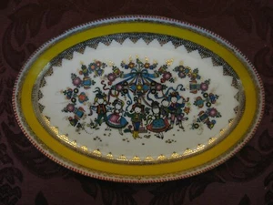 Arta Austria Enamelware 9-3/8" Oval Tray - Very Nice! - Picture 1 of 3