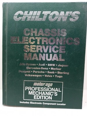 Chilton Professional Chassis Electronics Tech Service Manual #8188 1989-1991 Foto 1 de 4