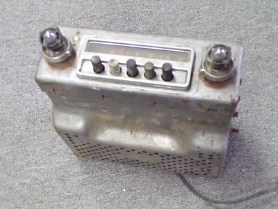 Vtg 1954 Ford Car AM Radio Push Button Dial Star Knob Crestline Skyliner GOOD - Image 1 of 4