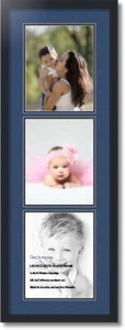 ArtToFrames Collage Mat Picture Photo Frame 3 8x10" Openings in Satin Black 139 - Picture 1 of 62