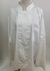 DICKIES White COOL BREEZE CHEF COAT UNISEX WHITE L NEW NWT - Picture 1 of 4