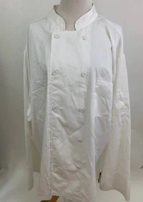 DICKIES White COOL BREEZE CHEF COAT UNISEX WHITE L NEW NWOT - Image 1 of 4