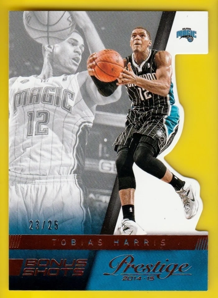 2014-15 PRESTIGE 34 TOBIAS HARRIS ORANGE BONUS SHOTS 23/25 DIE CUT  - Image 1 of 1