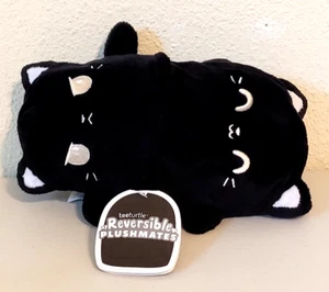 Teeturtle Reversible Plushmates Black KITTY CAT Stuffed Animal Plush w/Tag 4" - Picture 1 of 11
