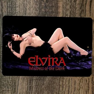 Sexy Silk Sheets Elvira Mistress of the Dark 8x12 Metal Wall Sign Poster - Picture 1 of 1