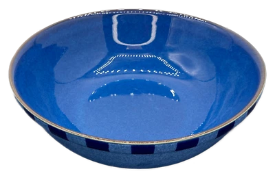Cuenco para servir pasta Denby Reflex azul sobre azul Inglaterra Foto 1 de 4