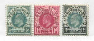 Natal KEVII 1902 1/2d to 1 1/2d mint o.g. hinged - Picture 1 of 1
