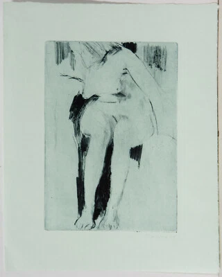 Osterhold Heiseke: Radierung "Akt" handsigniert von 1977 - Bild 1 von 4