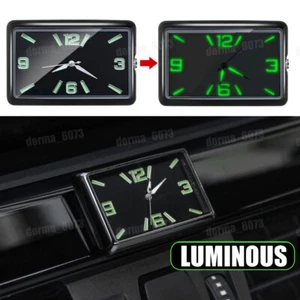 1pc Clock Quartz Analog Watch Stick On Clock Car Interior Accessories Luminous - Bild 1 von 9