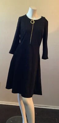 Vestido Vaina DKNY Negro con Cremallera Talla 10 Foto 1 de 3