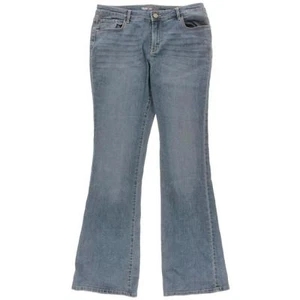 STYLE & CO $79 Blue Med-Wash Low-Rise STRETCH Flare Jeans SZ 8 SHORT NWT - Picture 1 of 3