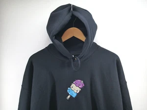 Custom Embroidery Hoodie XL Hippo Icecream Embroidered Custom X-Large Black - Picture 1 of 7