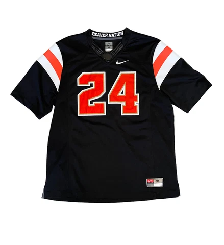 Nike Oregon State Beavers Limited Edition Black Football Jersey #24 Mens Size XL Cover