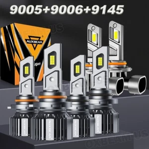 AUXBEAM CANbus LED Headlight Fog Bulb Combo 6500K for Chevy Silverado 1500 03-06 - Picture 1 of 12