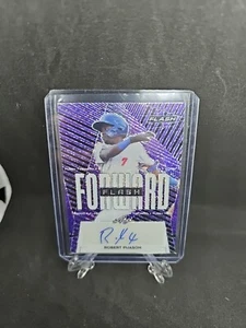 2021 Robert Puason Leaf Flash Forward Rookie Auto Purple /75 Oakland Athletics - Picture 1 of 2