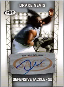 2011 Sage Hit Red Auto RC #A92 Drake Nevis LSU Tigers - Picture 1 of 2