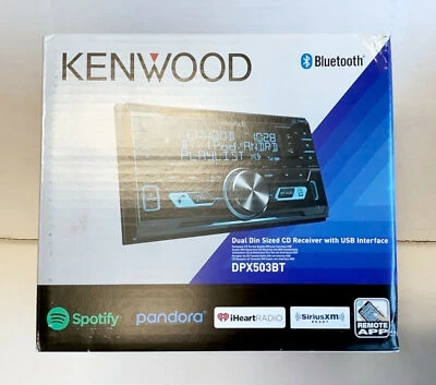 NUEVO Kenwood DPX503BT Receptor de CD Bluetooth InDash Incorporado con Interfaz USB Negro Foto 1 de 3