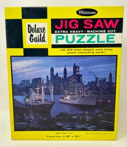 Vintage Whitman Deluxe Guild New York City Jigsaw Puzzle Complete - Picture 1 of 5