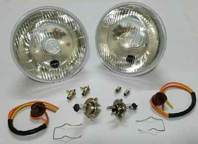 Faros faros clásicos Austin Rover Mini Lucas conversión halógena H4 lámparas Foto 1 de 4