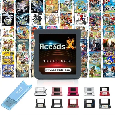 Cartucho Revolution ACE3DS X SDHC para 3DS/2DS/DSi/DS Lite/DS para jugar juegos NDS Foto 1 de 4