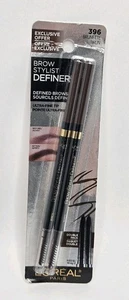 L'Oreal Paris Brow Stylist Definer Ultra Fine Tip #396 BRUNETTE Double Pack - Picture 1 of 2