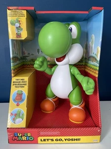 Super Mario Lets Go, Yoshi! Large Figure Set 20+ Sounds & Chomping - New  - Picture 1 of 3