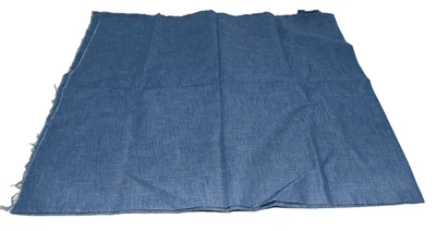 Tela de lino azul vintage 30" x 1 yarda 12" Foto 1 de 3
