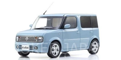 KYOSHO SAMURAI 1/18scale Nissan Cube Light Blue KSR18060AB JDM - Immagine 1 di 4