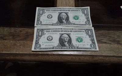 2021 Star Note 2 Bill Print Run 250,000 Good Condition - Image 1 of 2