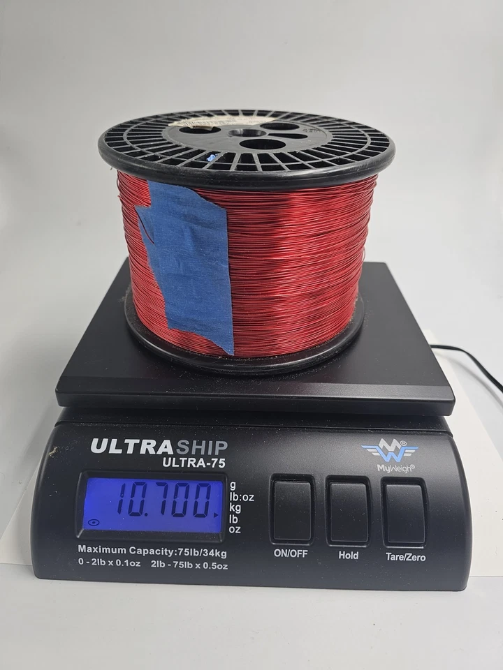 Alambre de imán de cobre Spc rojo desnudo calibre 22 10,7 Ibs AWG alambre transformador Foto 1 de 3