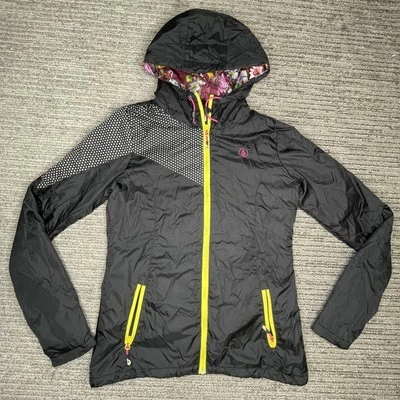 Volcom Size S Womens Jacket ActiveWear Windbreaker Design lined Outdoors Black - Image 1 of 4