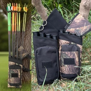 Archery Arrow Quiver 4 Tube Arrow Holder Hip Quiver Waist Belt Target Shooting - Picture 1 of 19