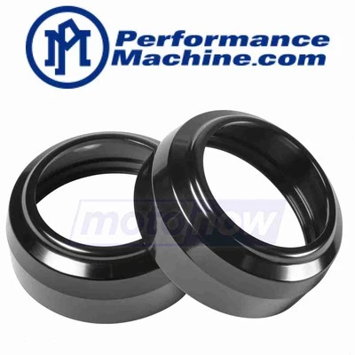 Performance Machine Fork Dust Cap - Black Adonized for 2010 Harley Davidson na Foto 1 de 4