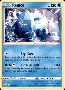 Pokemon - Regice #037/189 - SWSH10: Astral Radiance Rare - Picture 1 of 2