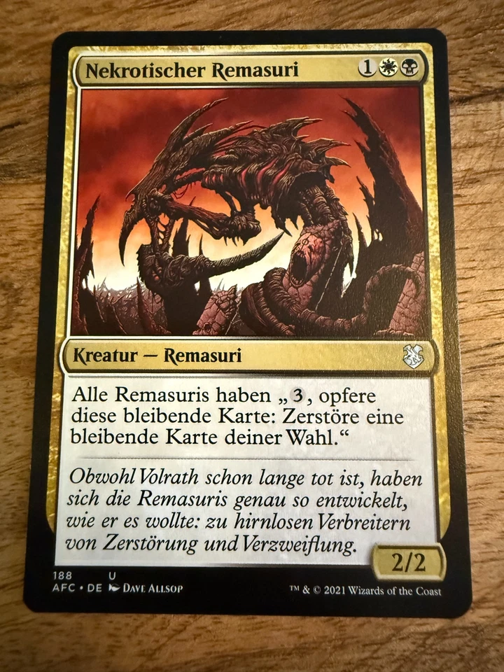 Necrotic Sliver / Nekrotischer Remasuri - Forgotten Realms - NM - DE - MTG Magic - Bild 1 von 1