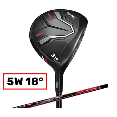 Majesty Maruman SHUTTLE 5W 18° RH R Flex Graphite Fairway Wood w/ HC Cover - Image 1 of 4