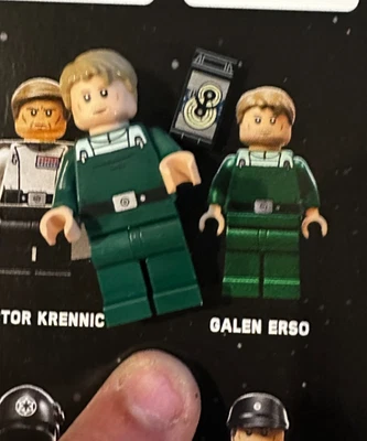 LEGO Star Wars Гален Эрсо с планами Звезды Смерти ЭКСКЛЮЗИВНАЯ минифигурка 75419 бесплатная доставка - Изображение 1 из 3