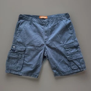 Lee Dungarees Blue Cargo Shorts Active Hiking Khaki Mens Size 38 - Picture 1 of 14