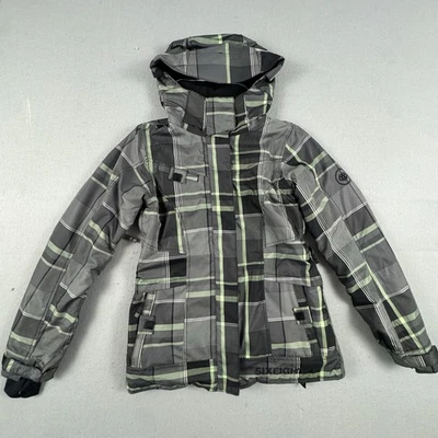 Chaqueta de snowboard 686 Infidry Reservada para mujer talla S verde a cuadros térmica 8 L2W305 Foto 1 de 4