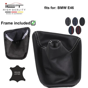 ICT cuffia leva cambio pelle per BMW 3 E36 1992 - 1998 telaio plastica A11 - Picture 1 of 11